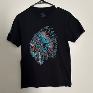 Tribal Skull Black Tee